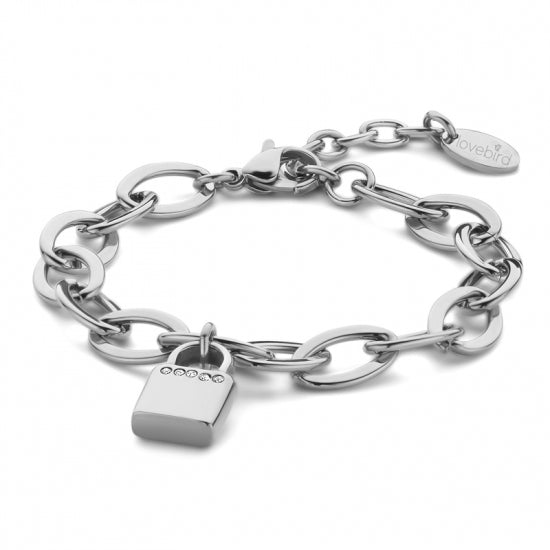 Armband mit Schloss Edelstahl