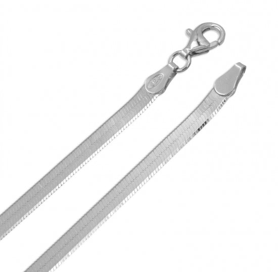 Doppelpanzerarmband flach Silber 925