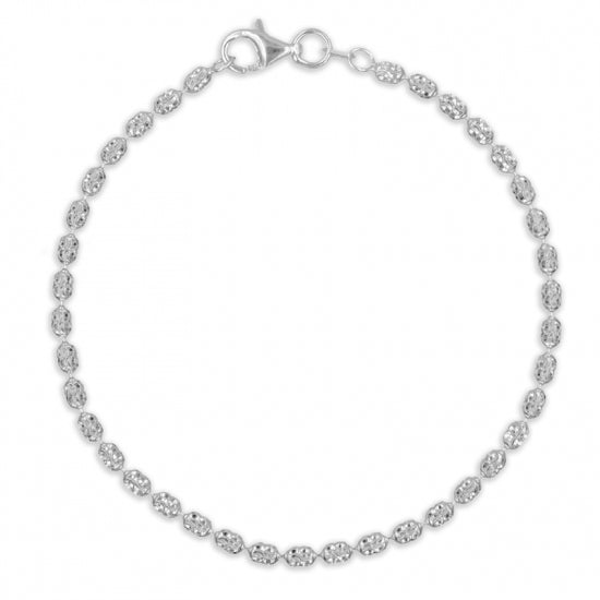 Kugelarmband oval Silber 925