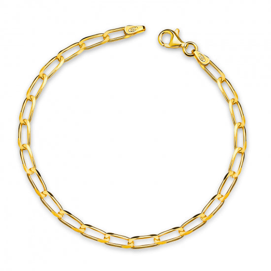 Panzerarmband Silber 925 vergoldet