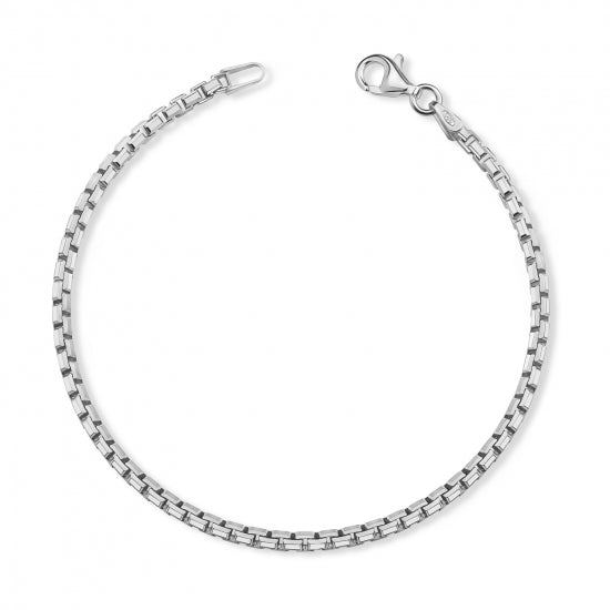 Venezianerarmband diamatiert Silber 925
