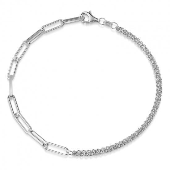 Armband Ankerkette weit/rund Silber 925