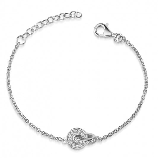 Armband mit 20 Zirkonia Silber 925