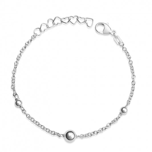 Armband mit 3 Kugeln Silber 925