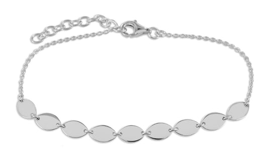 Armband mit Plättchen Silber 925