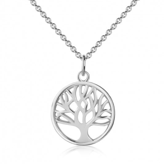Halskette Lebensbaum Echt Silber 925