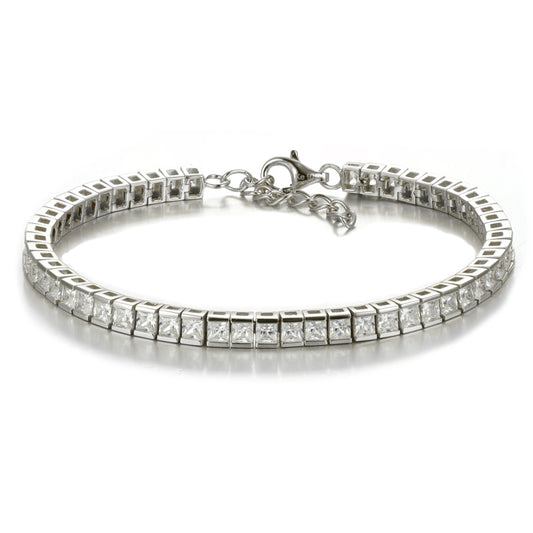 Tennisarmband mit 65 Zirkonia Silber 925